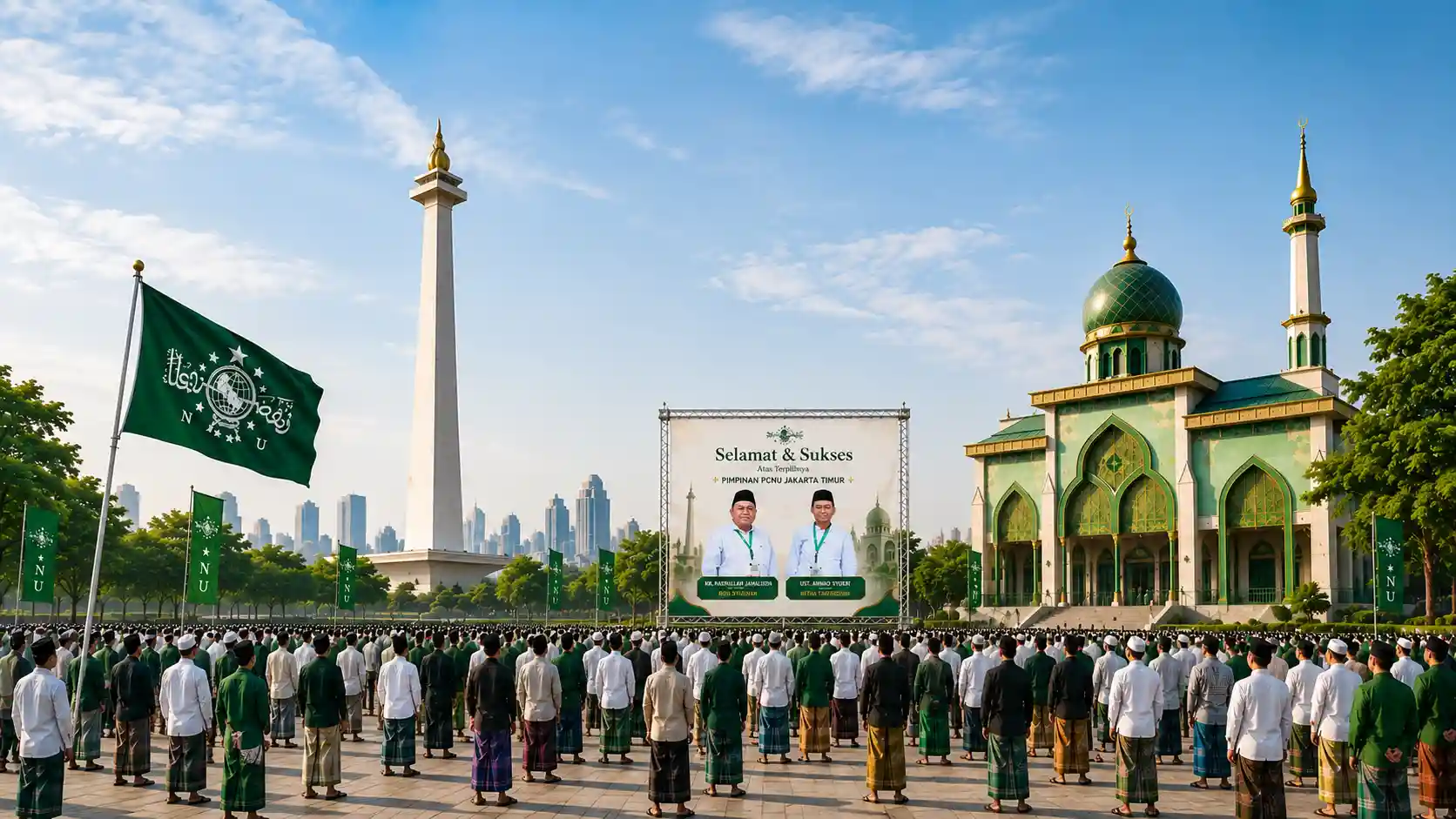 Kebersamaan pengurus dan warga PCNU Pengurus Cabang Kabupaten Banyuwangi